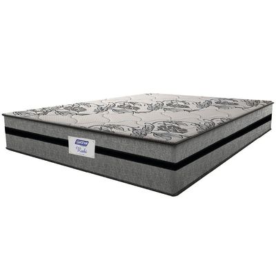 Colchão Casal Gazin Com Molas Ensacadas Rubi 138x188x32cm Cinza/preto - Suporta Até 120kg Por Pessoa Cinza