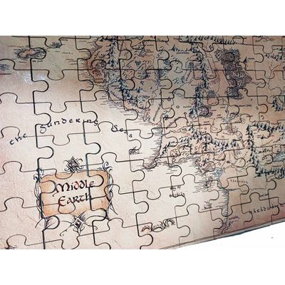 Quebra-cabeça Puzzle Mapa Terra Média de 80 peças MDF