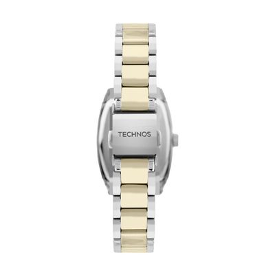 Relógio Technos Feminino Ref: 2035naq/1k Retangular Bicolor