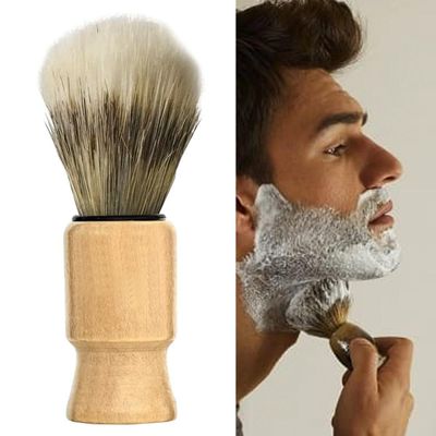 Kit Barbeador Profissional Navalha Pincel Barba + Lâminas