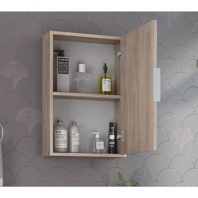 Conjunto Gabinete Urbe 60cm Madeirado Branco Tampo Branco Cuba Branca