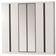 Guarda Roupa Casal Bartira Monte Rei 6 Portas 6 Gavetas com Espelho 238 cm Largura Branco com Grafite