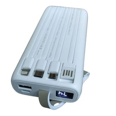 Carregador Power Bank Com Luz Led Turbo 20.000mah YD-06 H´maston Branco