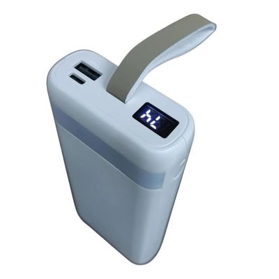 Carregador Power Bank Com Luz Led Turbo 20.000mah YD-06 H´maston Branco