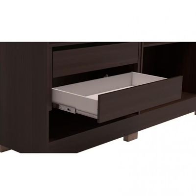Guarda Roupa Casal Bartira Napoli UP 6 Portas 4 Gavetas 4 Prateleiras Café