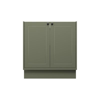 Balcão de Cozinha sem Tampo Évora 2 PT Verde Hill 80 cm