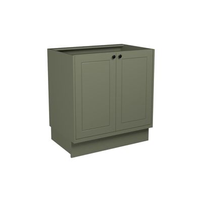 Balcão de Cozinha sem Tampo Évora 2 PT Verde Hill 80 cm