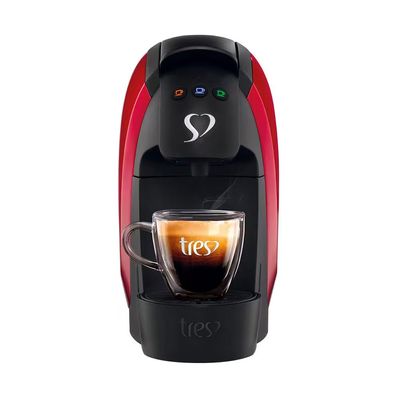Máquina de Café Espresso 3 Corações Luna Automática 600ml Vermelho / 110V