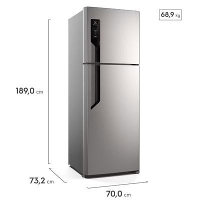 Geladeira Electrolux Frost Free 480 litros TF71S Duplex Efficient Inox / 220V