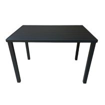 Mesa Tampo Ripado Retangular 3.00x1.10m Alumínio Preto