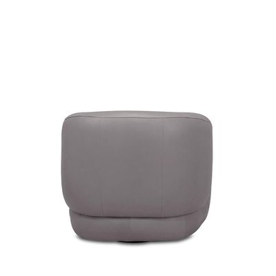 Kit 2 Poltronas Decorativas Verona Sala de Estar Base Giratória em Aço Couro Avelã G88 - Gran Belo