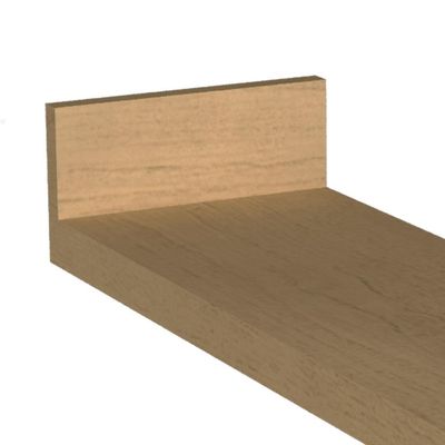 Tampo para Balcão Toalheiro Évora Carvalho Nature 19 cm