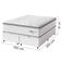 Cama Box Baú Casal King Colchão Molas Guarda Costas Max Com Pillow Branco/cinza