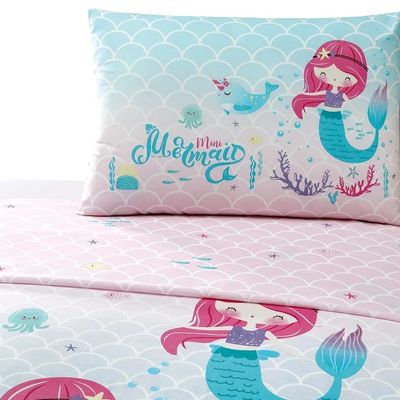 Jogo de Cama Solteiro Kids Priori Sereia 130 Fios Dohler