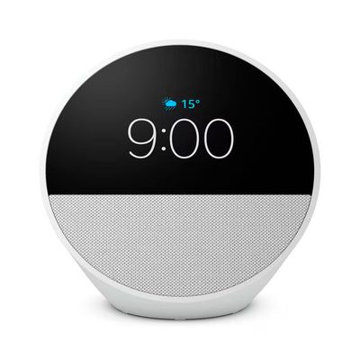 Echo Spot (2024) com Alexa Despertador Inteligente Som Vibrante Branco