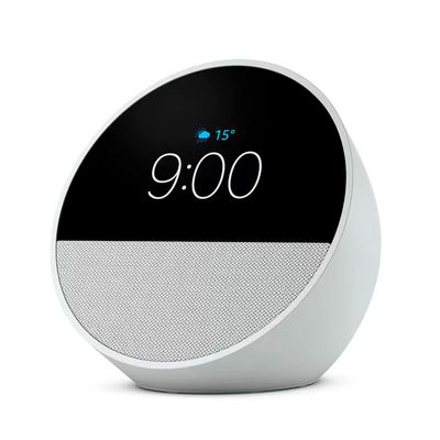 Echo Spot (2024) com Alexa Despertador Inteligente Som Vibrante Branco