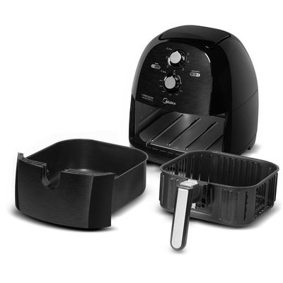 Fritadeira Air Fryer Midea 5.3L 3D RapidAir F Preto 220V