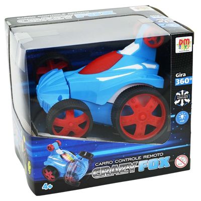 Carrinho Maluco Controle Remoto Sem Fio Crazy Fox - Dm Toys