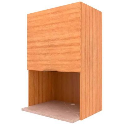 Armário Cristal 1 Porta Basculante Bartira Lâmina Mel