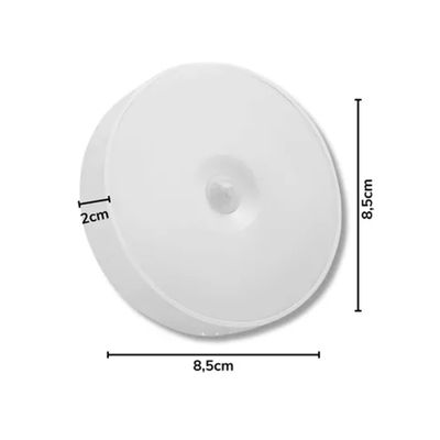 Kit 4 Lâmpada Luminária Sem Fio Recarregável USB Com Sensor de Movimento e Luminosidade
