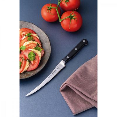 Faca para Tomate Tramontina Century com Lamina de Aço Inox e Cabo de Policarbonato e Fibra de Vidro Preto 5"