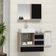 Conjunto Gabinete Polo 60cm Madeirado Preto