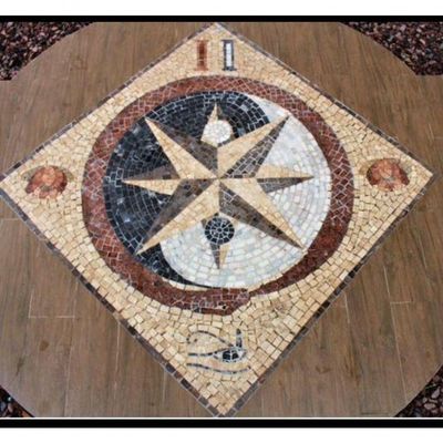 Piso Maçom Em Mosaico I Tamanho 120cm