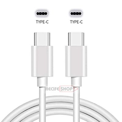 Cabo Tipo C x Tipo C 1m 2 Unid Super Resistente Compatível Carregamento Turbo