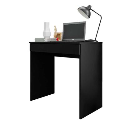 Mesa Escrivaninha 80 cm para Notebook com Gaveta Case MDP Preto - Gran Belo