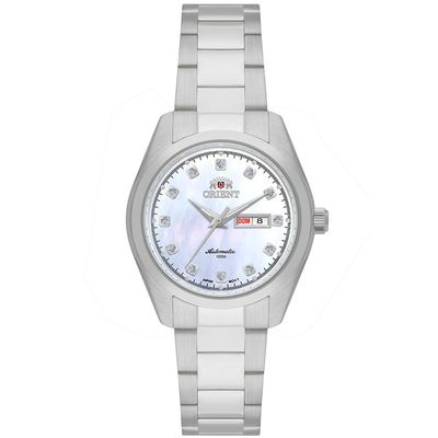 Relógio Orient Feminino Ref: Nh6ss002 B1sx Prateado Automático