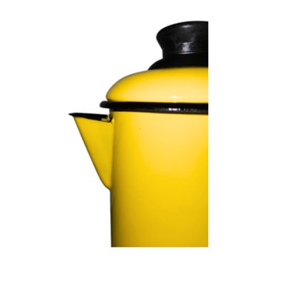 Leiteira 10 Esmaltada Amarela - 900 ml - Ewel