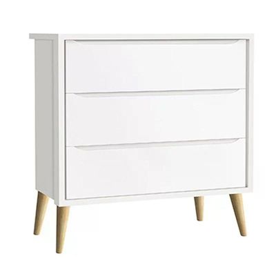 Dormitório Theo 2 Portas, Mesa De Canto Branco Com Pés Madeira Natural E Colchão D18 Reller Móveis Branco