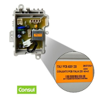 Placa Potência + Rede Elétrica 12kg Cws12abbna Consul único