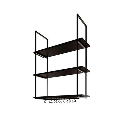 Nicho Suspenso Para Divisória Apartamento Denver 80cm Preto