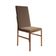 Conjunto De Jantar Mesa Mônaco Premium 90cm Preta Com 4 Cadeiras Estofadas Marrom Base Cobre Preto