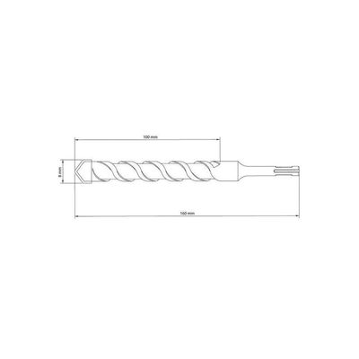 Broca De Vídea Para Concreto Sds Plus 8 X 160mm - Tramontina
