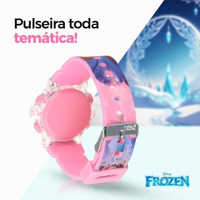 Relogio Digital Infantil Princesa Rosa Silicone Led Pink Criança Menina Luz Esportivo Silicone Data