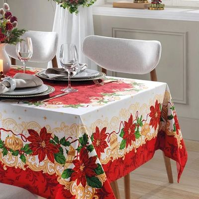 Toalha Mesa Quadrada Athenas 140x140cm Natal 110 Dohler