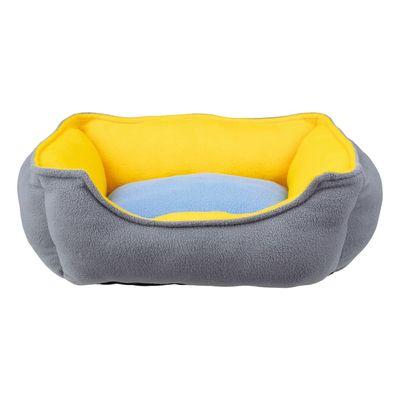 Cama Retangular GG Azul e Amarela