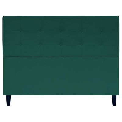 Cabeceira Cama Ivy Para Cama Queen 160 Cm Suede Verde, Suede