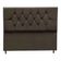Cabeceira Cama Box Estofada Solteiro 90 Cm Suede Anitta marrom