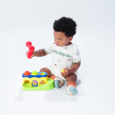 Brinquedo Infantil Martelinho Bate Bola Colorido - Pimpolho