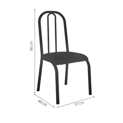 Conjunto de Mesa Miame 110 cm com 4 Cadeiras Madri Branco e Branco Floral