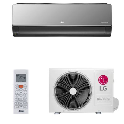 Ar-Condicionado LG Split Nano Quente/Frio, 18000 BTUs, Inverter - S3-W18KLR7 Cinza / 220V