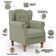Poltrona Decorativa Para Sala de Estar Yara P02 Bouclê Oliva - Lyam Decor