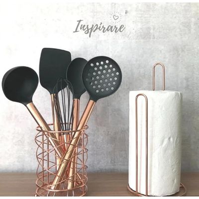 Batedor de Ovos Fouet Cabo De Aço Inox Rose Gold 26,5 cm