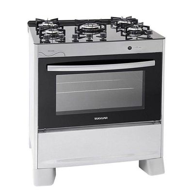 Fogão Suggar Neo Glass 5 Queimadores Inox Bivolt FGVNG510PRIX