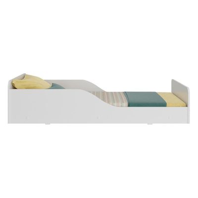 Cama Infantil Montessoriana Para Colchão 70x150cm 100% Mdf Suspiro Multimóveis Bb2379 Branco Branco