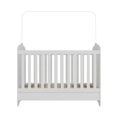 Berço Americano 3 Em 1 Para Colchão 70x130cm Quindim Multimóveis Bb0536pa Branco