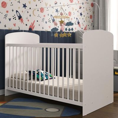 Berço Para Colchão 60x130cm Sonho Multimóveis Bb0515 Branco Branco
